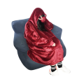 double layer thick sherpa throw blanket  hoodie